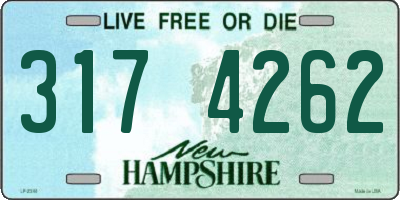 NH license plate 3174262