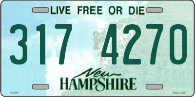 NH license plate 3174270