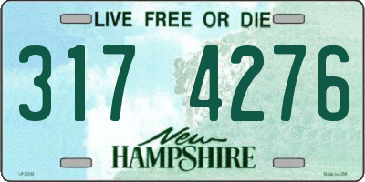 NH license plate 3174276