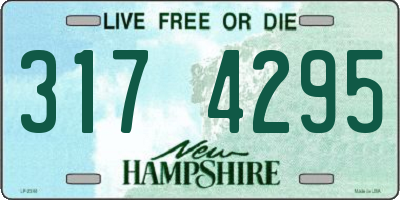 NH license plate 3174295