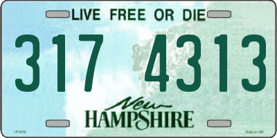NH license plate 3174313