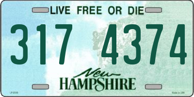 NH license plate 3174374