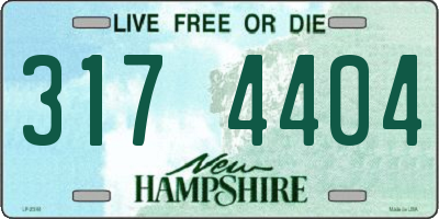 NH license plate 3174404