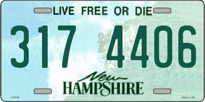 NH license plate 3174406