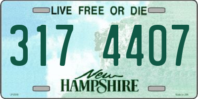 NH license plate 3174407