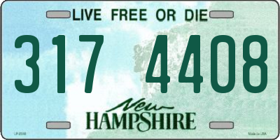 NH license plate 3174408