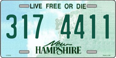 NH license plate 3174411