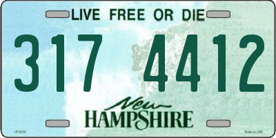 NH license plate 3174412