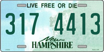 NH license plate 3174413