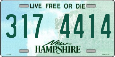 NH license plate 3174414