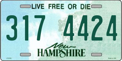 NH license plate 3174424