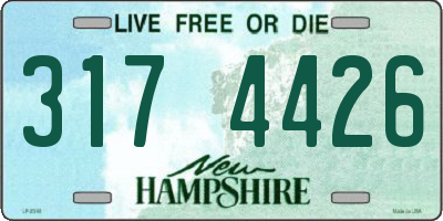 NH license plate 3174426