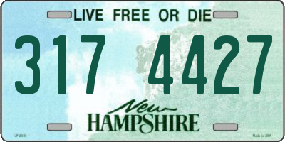 NH license plate 3174427