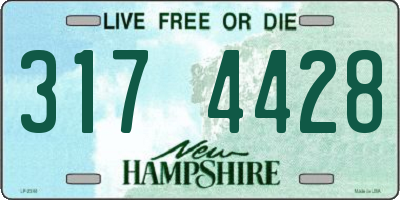 NH license plate 3174428
