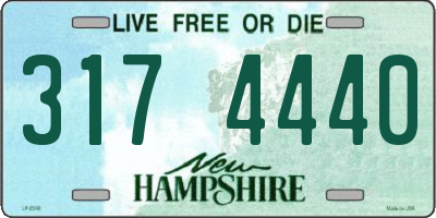 NH license plate 3174440