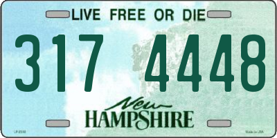 NH license plate 3174448
