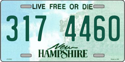 NH license plate 3174460