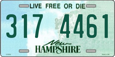 NH license plate 3174461