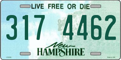 NH license plate 3174462