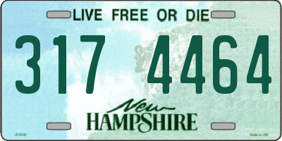 NH license plate 3174464