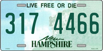 NH license plate 3174466