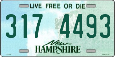NH license plate 3174493