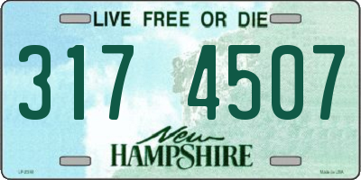 NH license plate 3174507
