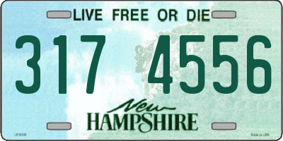 NH license plate 3174556
