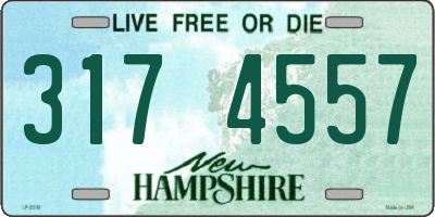NH license plate 3174557