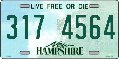 NH license plate 3174564