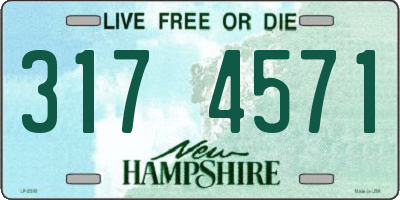NH license plate 3174571
