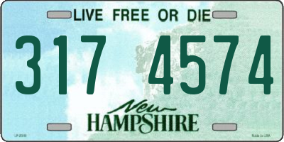 NH license plate 3174574