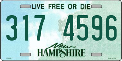 NH license plate 3174596