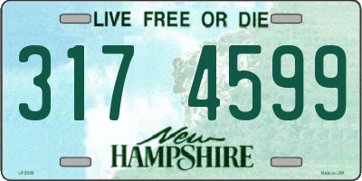 NH license plate 3174599