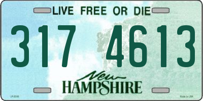 NH license plate 3174613
