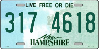 NH license plate 3174618