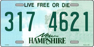 NH license plate 3174621