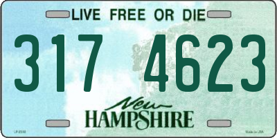NH license plate 3174623