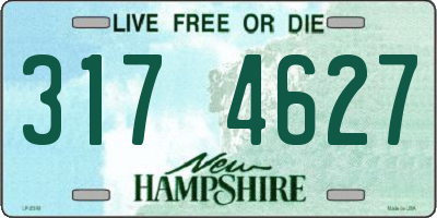NH license plate 3174627