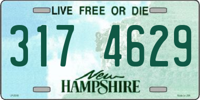 NH license plate 3174629