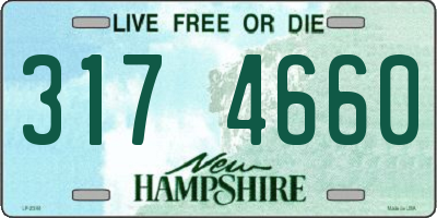 NH license plate 3174660