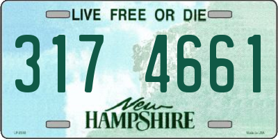 NH license plate 3174661