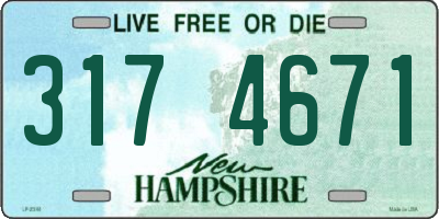 NH license plate 3174671