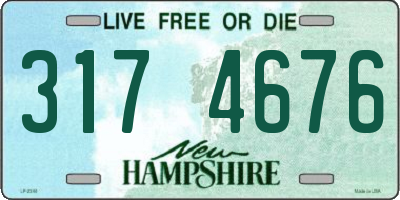 NH license plate 3174676