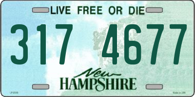 NH license plate 3174677