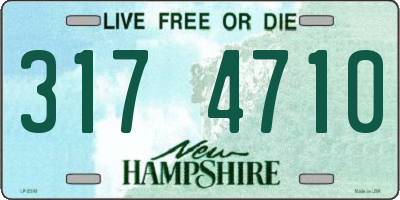 NH license plate 3174710