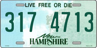 NH license plate 3174713