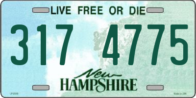 NH license plate 3174775