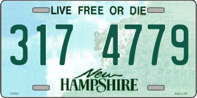 NH license plate 3174779