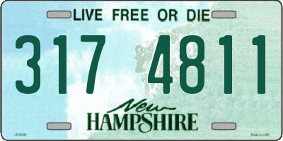 NH license plate 3174811